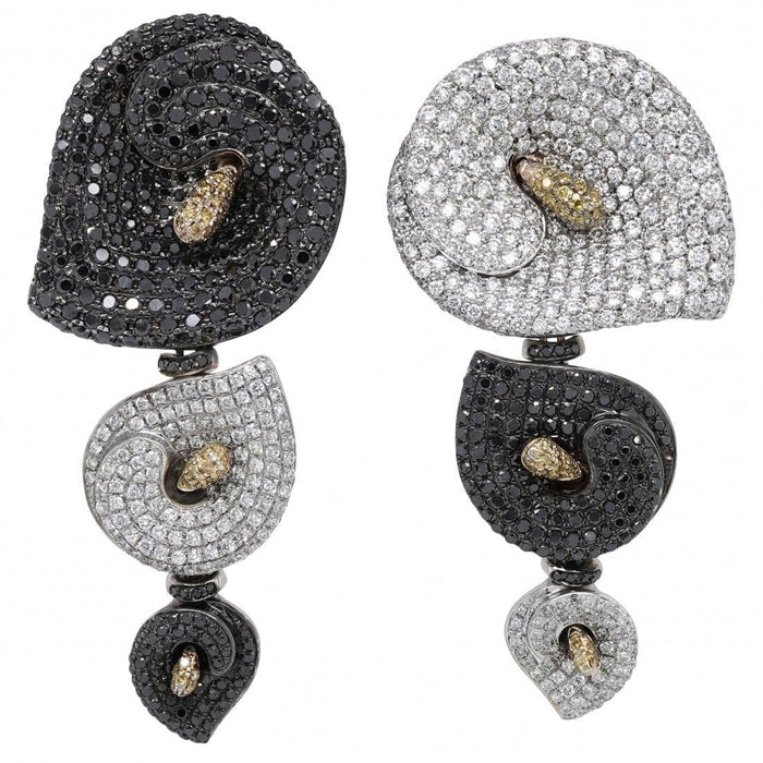 Boucles d'oreilles Boucles d'oreilles or blanc diamants 58 Facettes 66000159