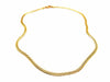 Necklace English mesh necklace Yellow gold 58 Facettes 1639601CN