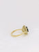 Ring 52 Daisy ring Yellow gold Sapphire Diamonds 58 Facettes J149