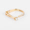 Bague Bague ouverte or jaune et diamant design 58 Facettes