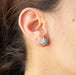 Boucles d'oreilles Boucles d'oreilles anciennes marguerites de diamants 58 Facettes 22-025