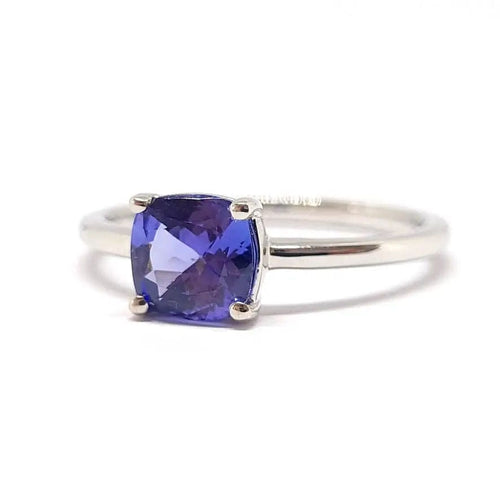 Bague Bague tanzanite or blanc 58 Facettes