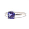 Bague Bague tanzanite or blanc 58 Facettes