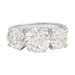 Bague Bague en platine et or blanc trilogie diamants. 58 Facettes