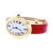 Watch Cartier watch, "Baignoire", yellow gold, leather. 58 Facettes 32583