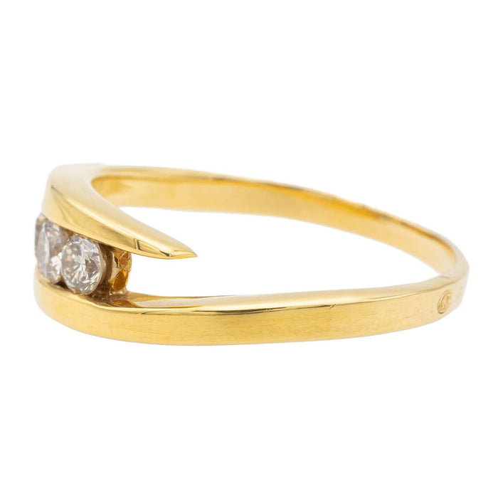 Bague 55 Bague Or jaune Diamant 58 Facettes 578373CD