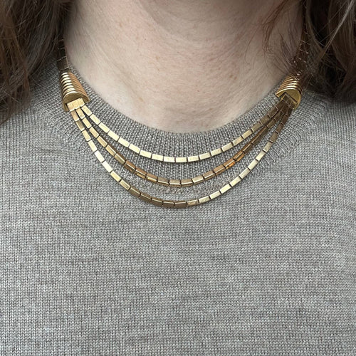 Collier Collier trois rangs articulé Or jaune 58 Facettes REF2396-118