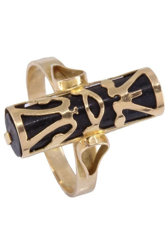 Bague 53 Bague or jaune TIKI 58 Facettes 081851