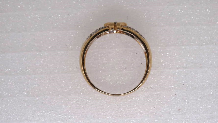 53 Bague Or et Diamants 58 Facettes 11646