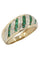 Bague BAGUE MODERNE ÉMERAUDES ET DIAMANTS 58 Facettes 043361