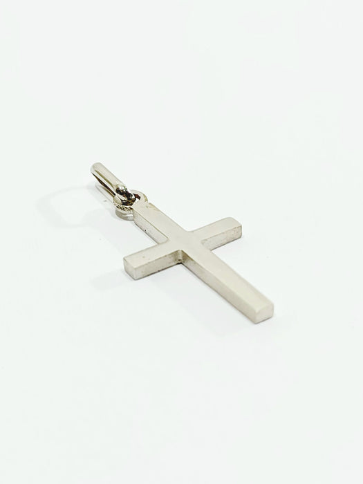 Pendentif Pendentif Croix En Or Blanc 58 Facettes