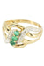 Ring 54 MODERN EMERALD AND DIAMOND RING 58 Facettes 044511