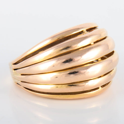 Bague 52 Bague à godrons 58 Facettes 8400