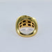 Ring 51 Yellow gold and diamond bangle ring 58 Facettes
