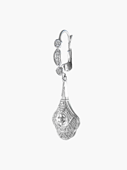 Boucles d'oreilles Boucles d Oreilles Style Art-Déco 58 Facettes