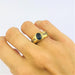 Ring 55 Ring in Yellow Gold, Sapphire & Diamonds 58 Facettes 20400000632
