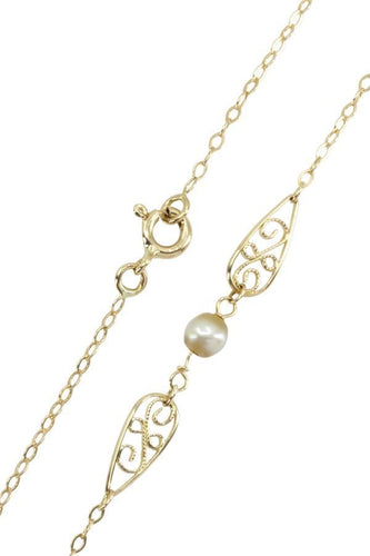 Collier COLLIER ANCIEN FILIGRANE ET PERLES 58 Facettes 051371