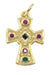 MODERN RUBY SAPPHIRE AND EMERALD CROSS Pendant 58 Facettes 051151