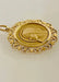 Large Gold Medal Pendant With The Profile Of The Virgin 58 Facettes 695919