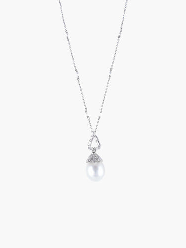 Collier Pendentif sur chaîne Perle Mers du sud 58 Facettes