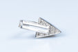 Bague 53 Bague flèche cristal blanc diamants en or blanc 58 Facettes 111-38418-48