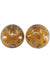 AMBER AND LILY FLOWER CLIP EARRINGS 58 Facettes 050031