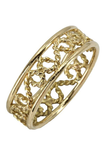 Bague 54 BAGUE MODERNE FILIGRANE 58 Facettes 052251