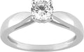 Ring Solitaire ring in white gold 58 Facettes