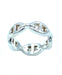 HERMÈS ring. Silver Unchained Anchor Chain Ring 58 Facettes
