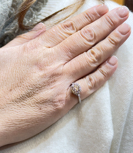 Bague 48 Bague Solitaire en diamants centre 0,80 carat certifié GIA 58 Facettes