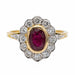 Bague 55 Bague Pompadour Or jaune Rubis 58 Facettes 2589168CN