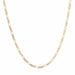 Collier Chaine or jaune gourmette maille ovale 58 Facettes 13-168B