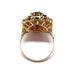 Ring Old flower ring garnets yellow gold 58 Facettes