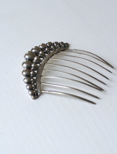 Accessoire Peigne à cheveux ancien, diadème en argent 58 Facettes