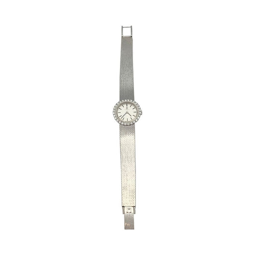 Watch Omega white gold and diamond watch. 58 Facettes 31318