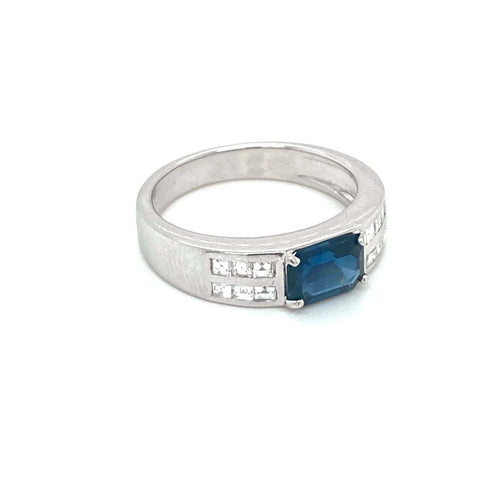 Bague 55 Bague Diamants Saphir 58 Facettes