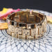 Bracelet Solid gold tank bracelet 58 Facettes 22-147
