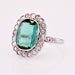 Ring 55 Tourmaline and diamond daisy ring 58 Facettes 23-125