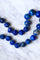 Collier Collier perles de lapis lazuli sculptées 58 Facettes