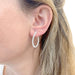 Earrings White gold hoop earrings, diamonds. 58 Facettes 32875