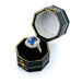 Ring 55 Pompadour Ring Diamonds, Sapphire, Platinum 58 Facettes EB4B3A74979F444987B05816923CD4F8