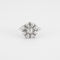 Bague 51 Bague "fleur" or blanc et diamants 58 Facettes P10L5