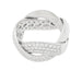 Bague 58 Bague Poiray, "Tresse", or blanc et diamants. 58 Facettes 31069