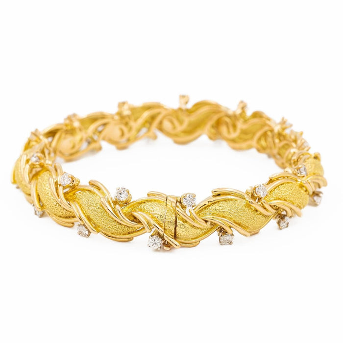Bracelet Bracelet Semi-Rigide Or jaune Diamant 58 Facettes 2041092CN