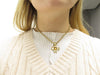 POMELLATO necklace necklace cross pendant 18k gold jaseron mesh chain 58 Facettes 258004