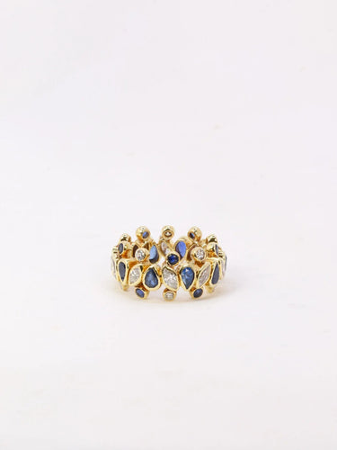 Bague Harry Winston - Bague vintage saphirs diamants 58 Facettes 954