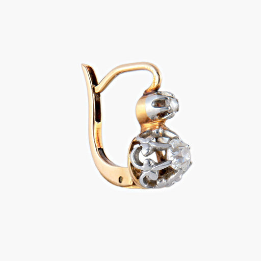 Boucles d'oreilles Or Jaune / Diamants BOUCLES D’OREILLES « DORMEUSES » OR & DIAMANTS 58 Facettes BO/220056