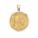 Yellow and pink gold medal pendant Virgin Mary with halo 58 Facettes 15-103