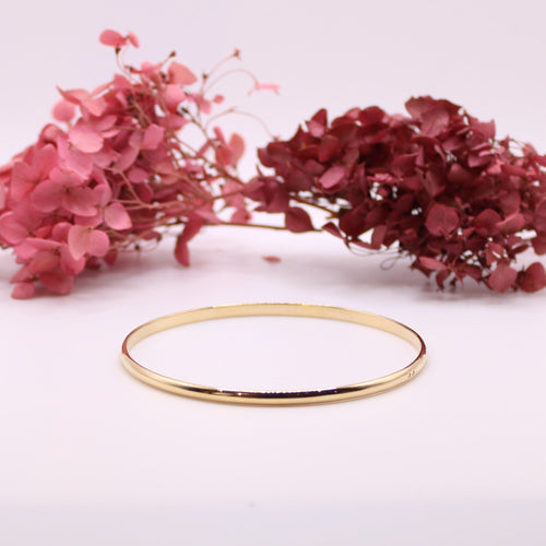 Bracelet Bracelet Jonc Or jaune 18k lisse 58 Facettes