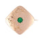 Broche Broche ancienne or rose et émeraude 58 Facettes 23-060